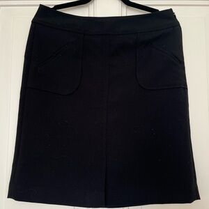 Banana Republic Black Skirt Office Pockets Lined